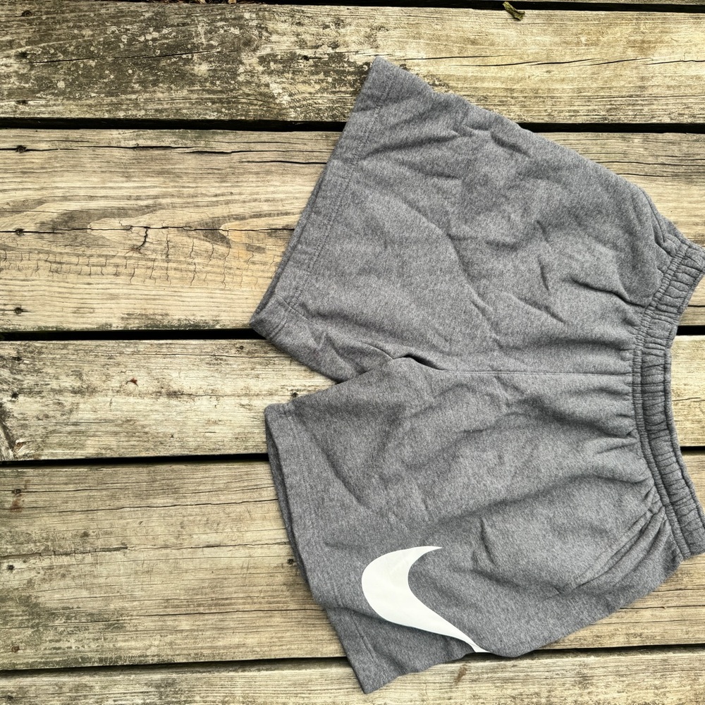 Nike Gray and White Performance Shorts